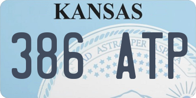 KS license plate 386ATP