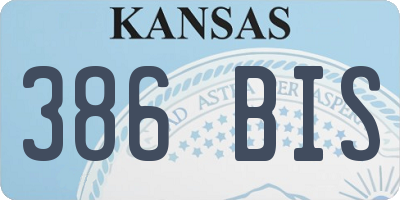 KS license plate 386BIS