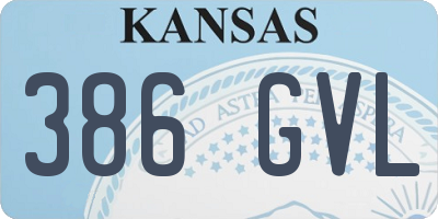 KS license plate 386GVL
