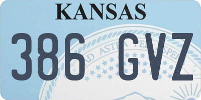 KS license plate 386GVZ