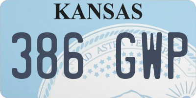 KS license plate 386GWP