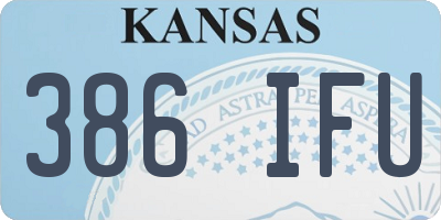 KS license plate 386IFU