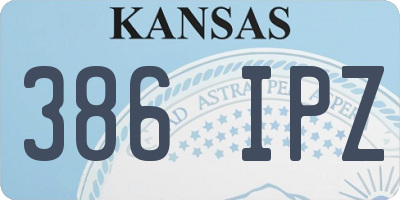 KS license plate 386IPZ