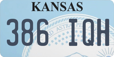 KS license plate 386IQH
