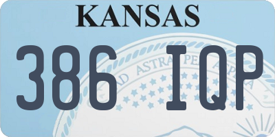 KS license plate 386IQP
