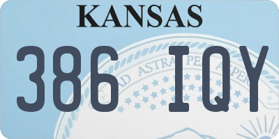 KS license plate 386IQY