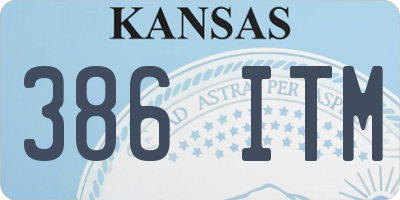 KS license plate 386ITM