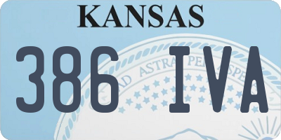 KS license plate 386IVA