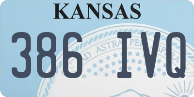 KS license plate 386IVQ