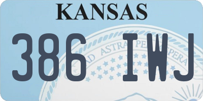 KS license plate 386IWJ