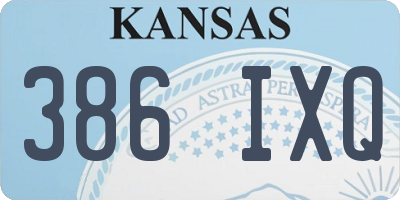 KS license plate 386IXQ