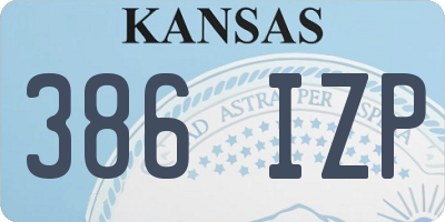 KS license plate 386IZP