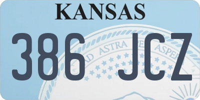 KS license plate 386JCZ