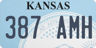 KS license plate 387AMH