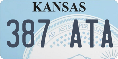 KS license plate 387ATA