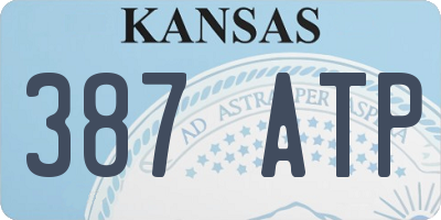KS license plate 387ATP