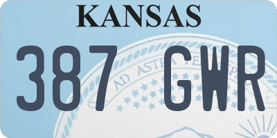 KS license plate 387GWR