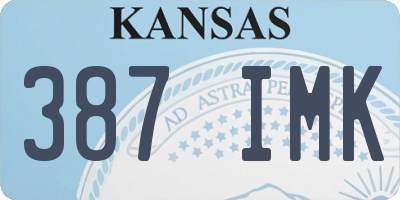 KS license plate 387IMK