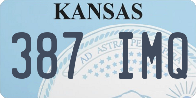 KS license plate 387IMQ