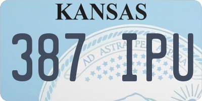 KS license plate 387IPU