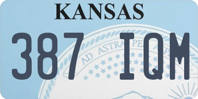 KS license plate 387IQM
