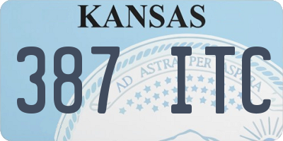 KS license plate 387ITC
