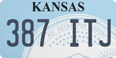 KS license plate 387ITJ