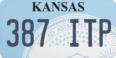 KS license plate 387ITP