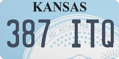 KS license plate 387ITQ