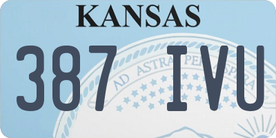 KS license plate 387IVU