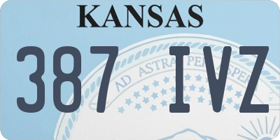 KS license plate 387IVZ