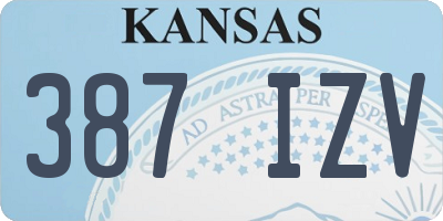 KS license plate 387IZV