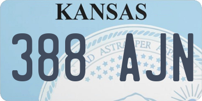 KS license plate 388AJN