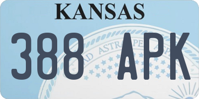 KS license plate 388APK