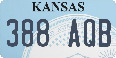 KS license plate 388AQB