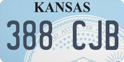 KS license plate 388CJB