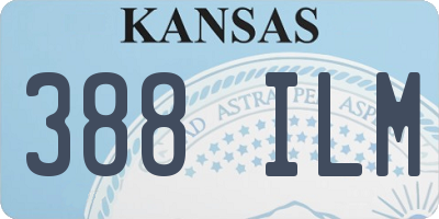 KS license plate 388ILM