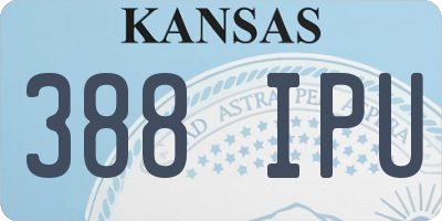 KS license plate 388IPU