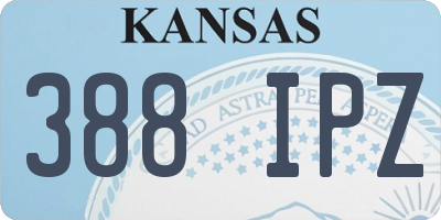 KS license plate 388IPZ