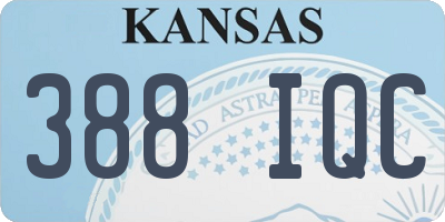 KS license plate 388IQC