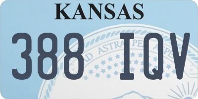KS license plate 388IQV