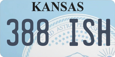 KS license plate 388ISH