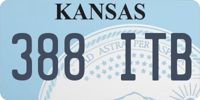 KS license plate 388ITB
