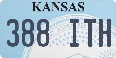 KS license plate 388ITH