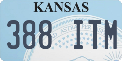 KS license plate 388ITM
