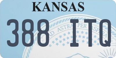 KS license plate 388ITQ