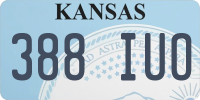 KS license plate 388IUO