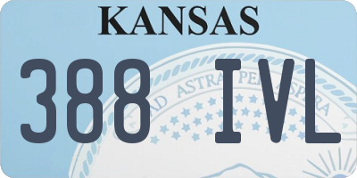 KS license plate 388IVL