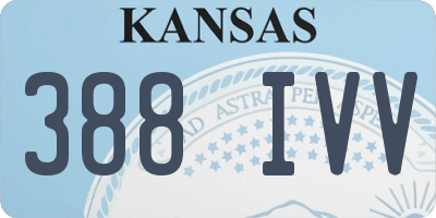 KS license plate 388IVV