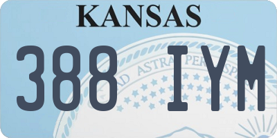 KS license plate 388IYM